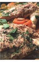 Grilled Chicken Breast Journal: 150 Page Lined Notebook/Diary