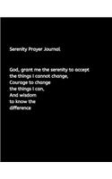 Serenity Prayer Journal