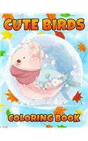 Cute Birds Coloring Book