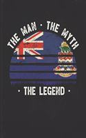 The Man The Myth The Legend: Cayman Islands Flag Sunset Personalized Gift Idea for Caymanian Coworker Friend or Boss 2020 Calendar Daily Weekly Monthly Planner Organizer