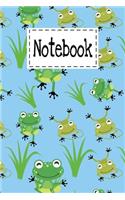 Notebook: Cute frogs Gifts Cartoon Cover Lined Notebook Paperback For Girls Boys Kids Teens For Taking notes & Ideas - Funny Tree Legs Themed For Frogs Lovers