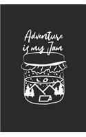 Adventure Is My Jam: Hiking Notebook, Graph Paper (6" x 9" - 120 pages) Sports Themed Notebook for Daily Journal, Diary, and Gift