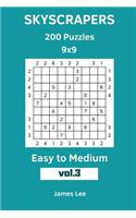 Skyscrapers Puzzles - 200 Easy to Medium 9x9 vol. 3