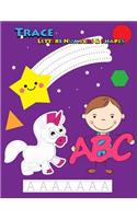 Trace Letters Numbers & Shapes: Tracing for Kids Ages 3-5, 4-6(1 Tracing Book for Kids)