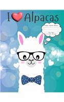 Composition Notebook, Story Paper, Large 8.5x11: Cute Alpaca Design; Primary Ruled With Picture Space Or Box; Draw & Write; For Creative Kindergarten, Elementary Children, Kids; School Supplies, Gi