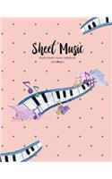Blank Sheet Music Writing Notebook