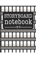 Storyboard Notebook 16: 9: Filmmaker Notebook to Sketch and Write Out Scenes with Easy-To-Use Template