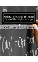 Quotes of Great Thinkers Down Through the Ages