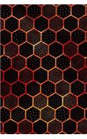 Bullet Journal Notebook Polka Dots and Hexagons Pattern 5