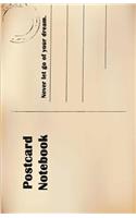 Postcard Notebook: Postcard Notebook - A5 Blank Notebook, Unlined Cream paper, A5 Size (5.5 x 8.5 inches), 100 pages (50 sheets)