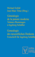 Genealogie des neuzeitlichen Denkens / Généalogie de la pensée moderne