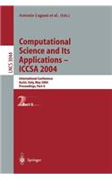 Computational Science and Its Applications - Iccsa 2004: International Conference, Assisi, Italy, May 14-17, 2004, Proceedings, Part II