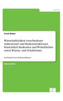 Wirtschaftlichkeit verschiedener Außenwand- und Baukonstruktionen hinsichtlich Baukosten und Wohnflächen sowie Wärme- und Schallschutz: Am Beispiel eines Reihenendhauses(German)