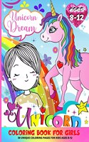 Unicorn Coloring Book For Girls 8-12