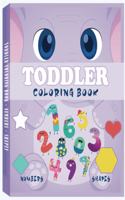 Toddler Coloring Book Numbers & Shapes