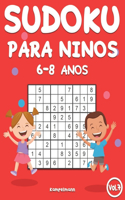Sudoku Para Niños 6-8 Años: 200 Sudoku para Niños de 6-8 Años - Guía, Pro Tips y Soluciones Incluidas - Large (Vol. 7)