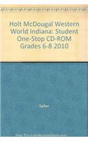 Holt McDougal Western World Indiana: Student One-Stop CD-ROM Grades 6-8 2010