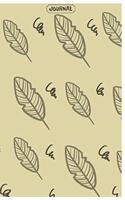 Journal: Beautiful Feathers Journal/Notebook for Adults/Children to Writing (6x9 Inch. 15.24x22.86 cm.) Journal Paper 120 Blank Pages (GREY&BLACK&BROWN Patte