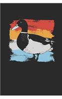 Duck Vintage: Small Lined Notebook - Gift For Ducks Fans