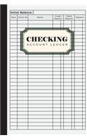 Checking Account Ledger