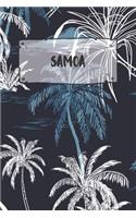 Samoa: Liniertes Reisetagebuch Notizbuch oder Reise Notizheft liniert - Reisen Journal für Männer und Frauen mit Linien