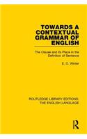 Towards a Contextual Grammar of English