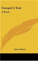 Cowper's Text: A Poem