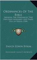 Ordinances Of The Bible