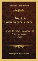 L'Art De Communiquer Ses Idees