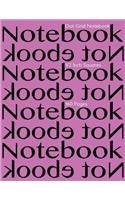 Dot Grid Notebook 1/2 Inch Squares 160 pages: Notebook Not Ebook with pink cover, 8.5"x11" 1/2 inch dot grid graph paper, perfect bound, ideal for structuring sketches