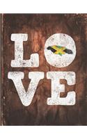 Love: Jamaica Flag Cute Personalized Gift for Jamaican Friend 2020 Calendar Daily Weekly Monthly Planner Organizer