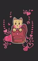 School Cat Notebook: Graph Paper Journal 6x9 - 120 Pages