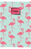 Notes: Pink Flamingo College Ruled Journal for Taking Notes Journaling School or Work