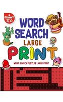 Word Search Large Print Game, Fun Game for Kids and Adults