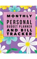 Monthly Personal Budget Planner and Bill Tracker