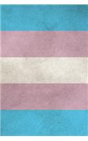 Transgender Pride Flag Dot Grid Journal: 6 X 9 200 Page / 100 Sheet Blank 1/5 Spaced Bullet Grid Notebook