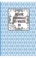 Blank Journals To Write In