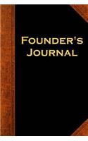 Founder's Journal Vintage Style: (Notebook, Diary, Blank Book)(Sociology Generations Journals Notebooks Diaries)
