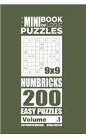 Mini Book of Logic Puzzles - Numbricks 200 Easy (Volume 1)