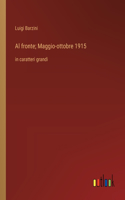 Al fronte; Maggio-ottobre 1915