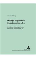 Anfaenge Englischen Literaturunterrichts