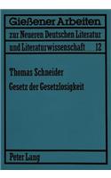 Gesetz Der Gesetzlosigkeit