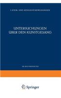 Untersuchungen über den Kunstgesang