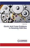 Elastic And Creep Problems In Rotating FGM Disc