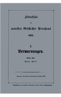 Aktenstücke Zur Neuesten Geschichte Preußens 1863