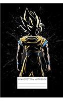 Composition Notebook: DBZ Son Goku Dragon Ball Super Z Soft Glossy Cover College Ruled Lined Pages Book for Boys 6 x 9 Inches 110 Pages: Paperback