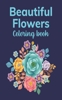 Beautiful flowers coloring Book
