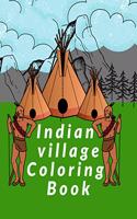 Indian village Coloring Book