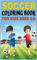 Soccer coloring book for kids