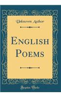 English Poems (Classic Reprint)